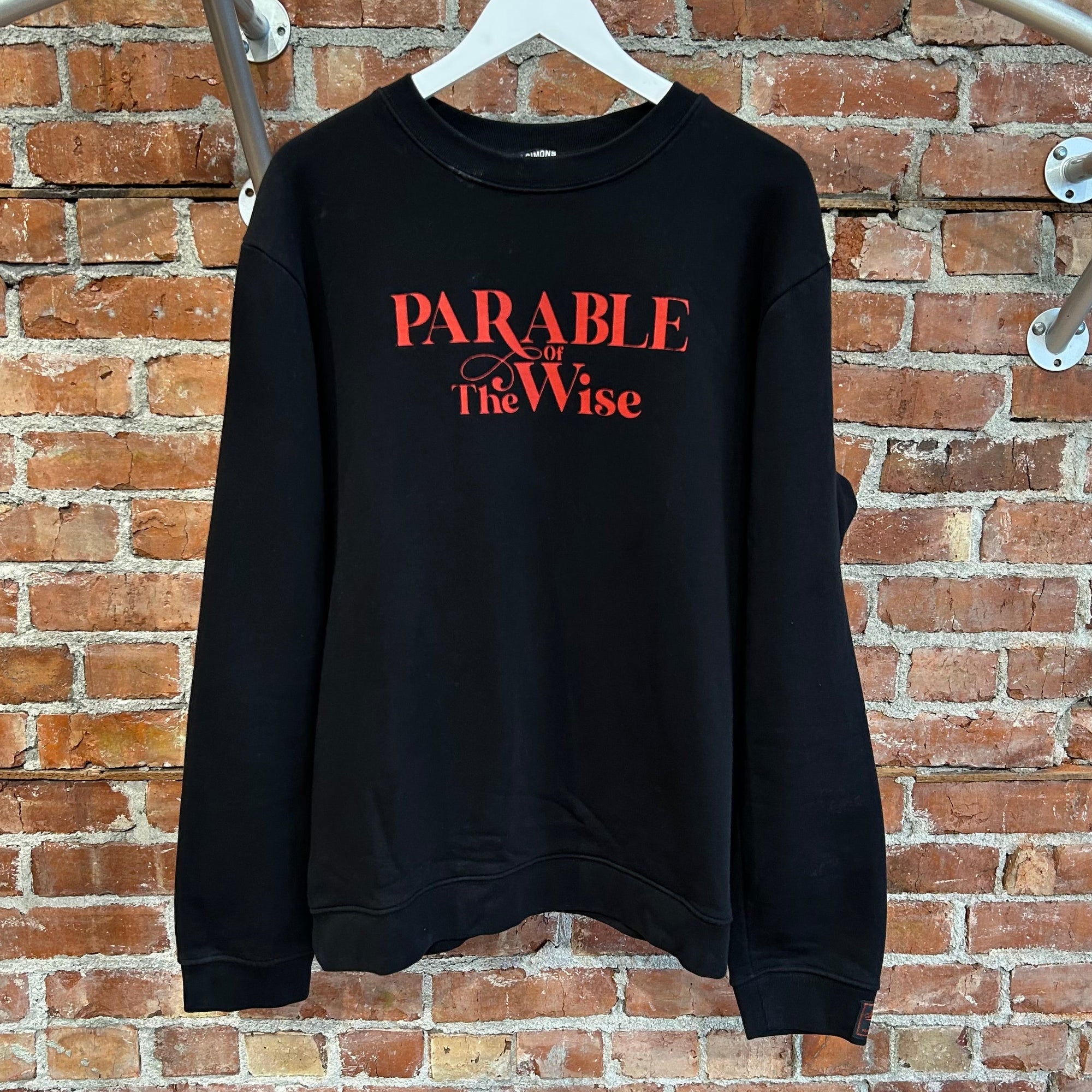 RAF SIMONS FW22 PARABLE CREWNECK ‘BLACK’