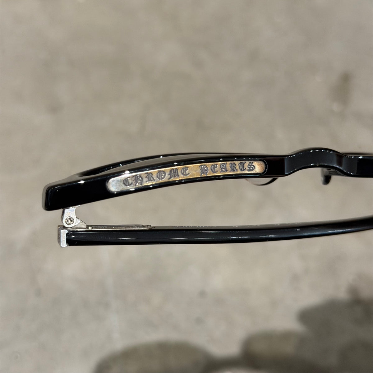 CHROME HEARTS LOWRIDER 50MM SUNGLASSES 'BLACK/GREEN'