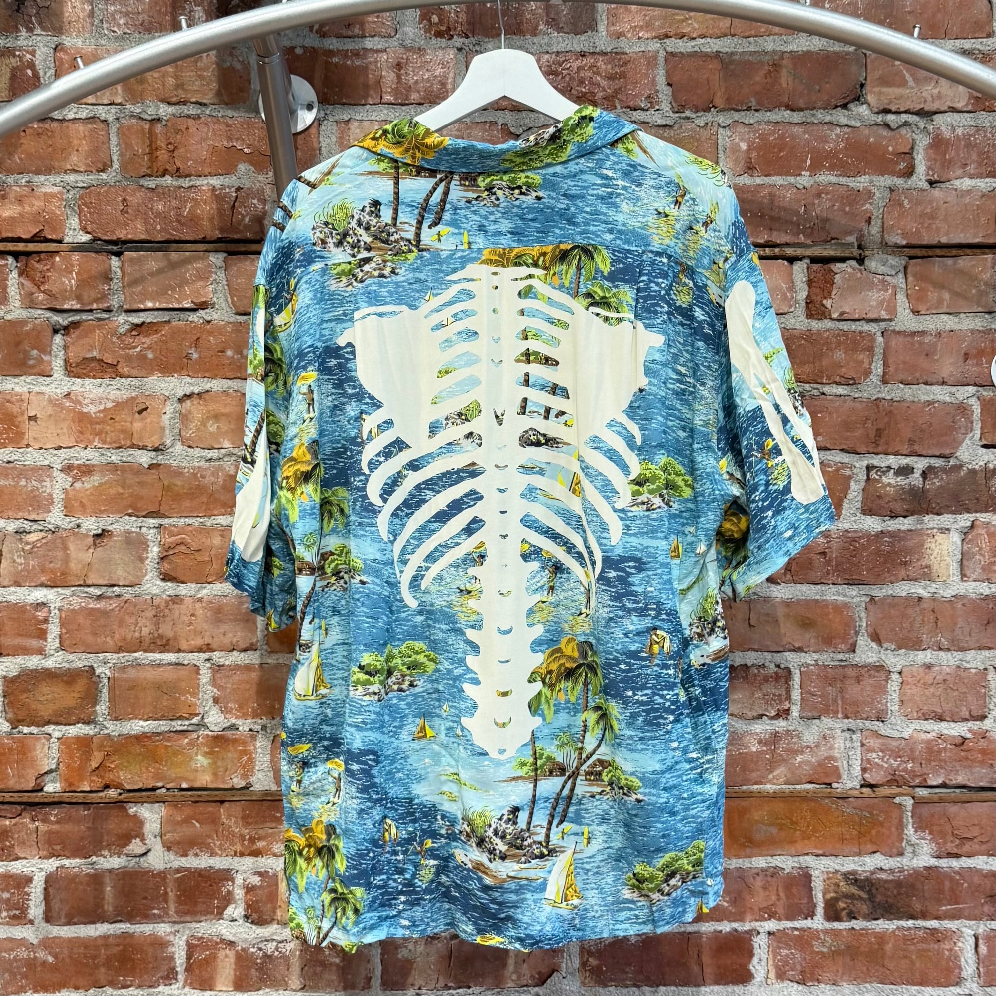 KAPITAL KAMEKAMEHA BONES ALOHA SHIRT ‘MULTI’