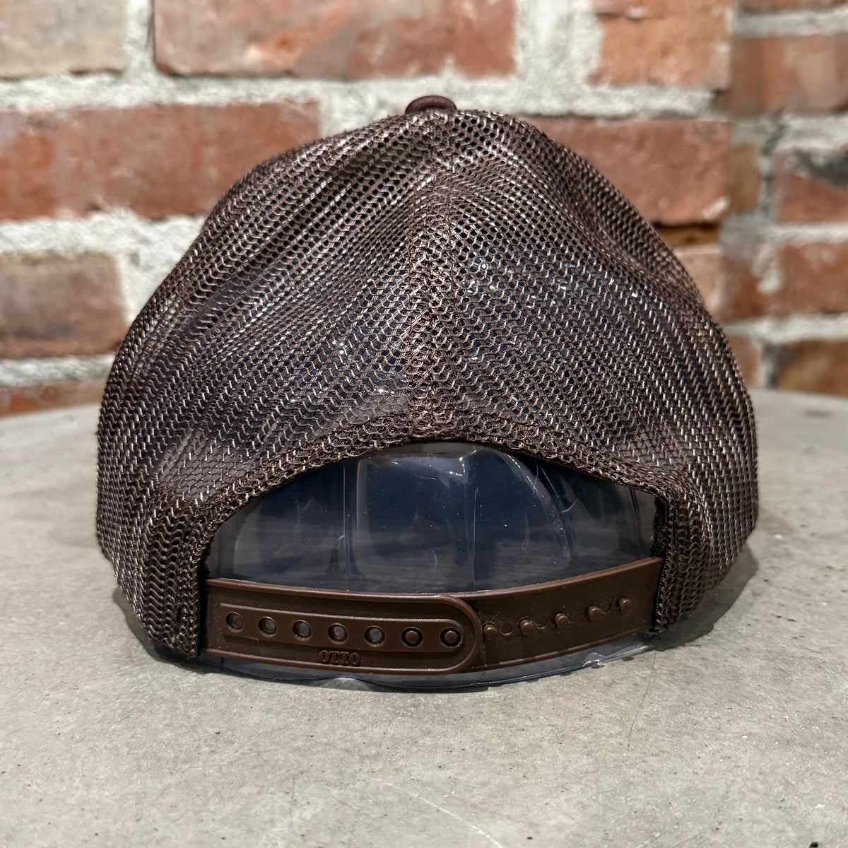 KAPITAL ALL I WANT IS WASHING DENIM TRUCKER HAT ‘BROWN’