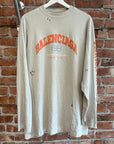 BALENCIAGA SS22 BB MAISON FONDEE LONGSLEEVE ‘CREAM/ORANGE’