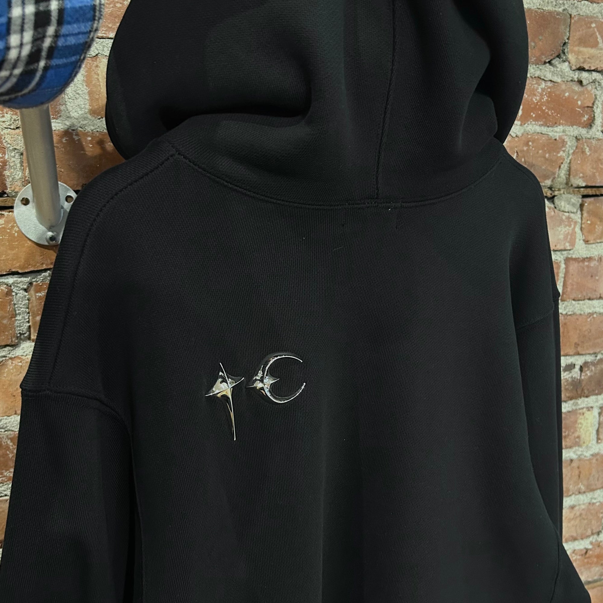 THUG CLUB STUDDED PULLOVER HOODIE ‘BLACK’