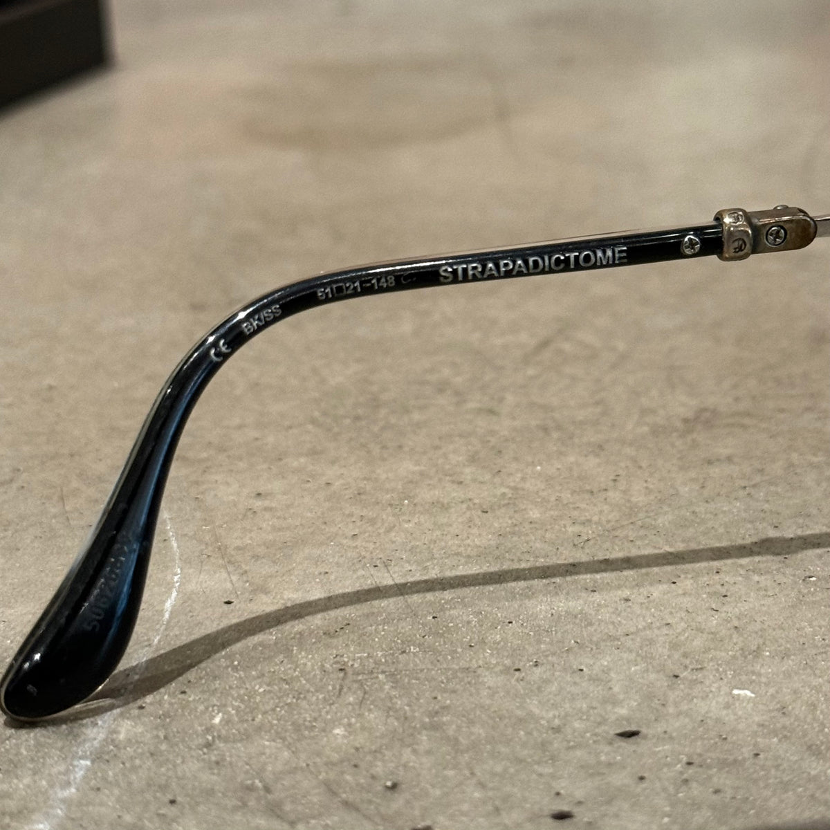 CHROME HEARTS STRAPADICTOME GLASSES ‘BLACK/SILVER’