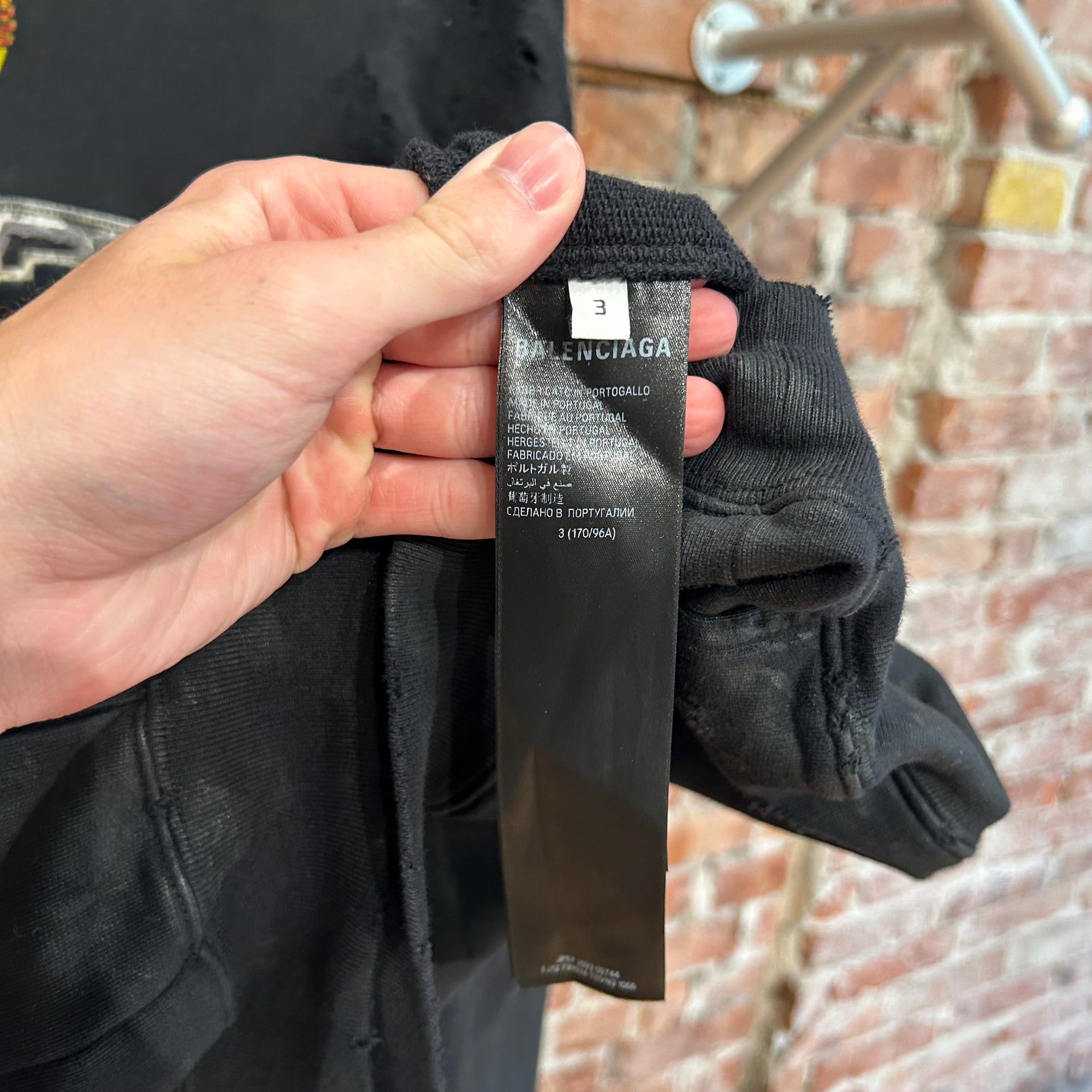 BALENCIAGA SS23 SKATER GRAFFITI HOODIE ‘BLACK’