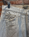GALLERY DEPT. LOGAN GALACTIC GLITTER FLARED DENIM ‘SILVER’