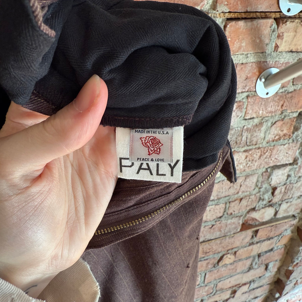 PALY HOLLYWOOD SS26 STRIPED DRESS SHORTS ‘BROWN’