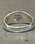 DEAL DESIGN BLOOMING CROSS FLORAL RING 'SILVER'
