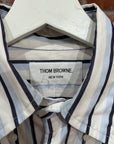 THOM BROWNE STRIPE BUTTON UP SHIRT ‘WHITE/BLUE’
