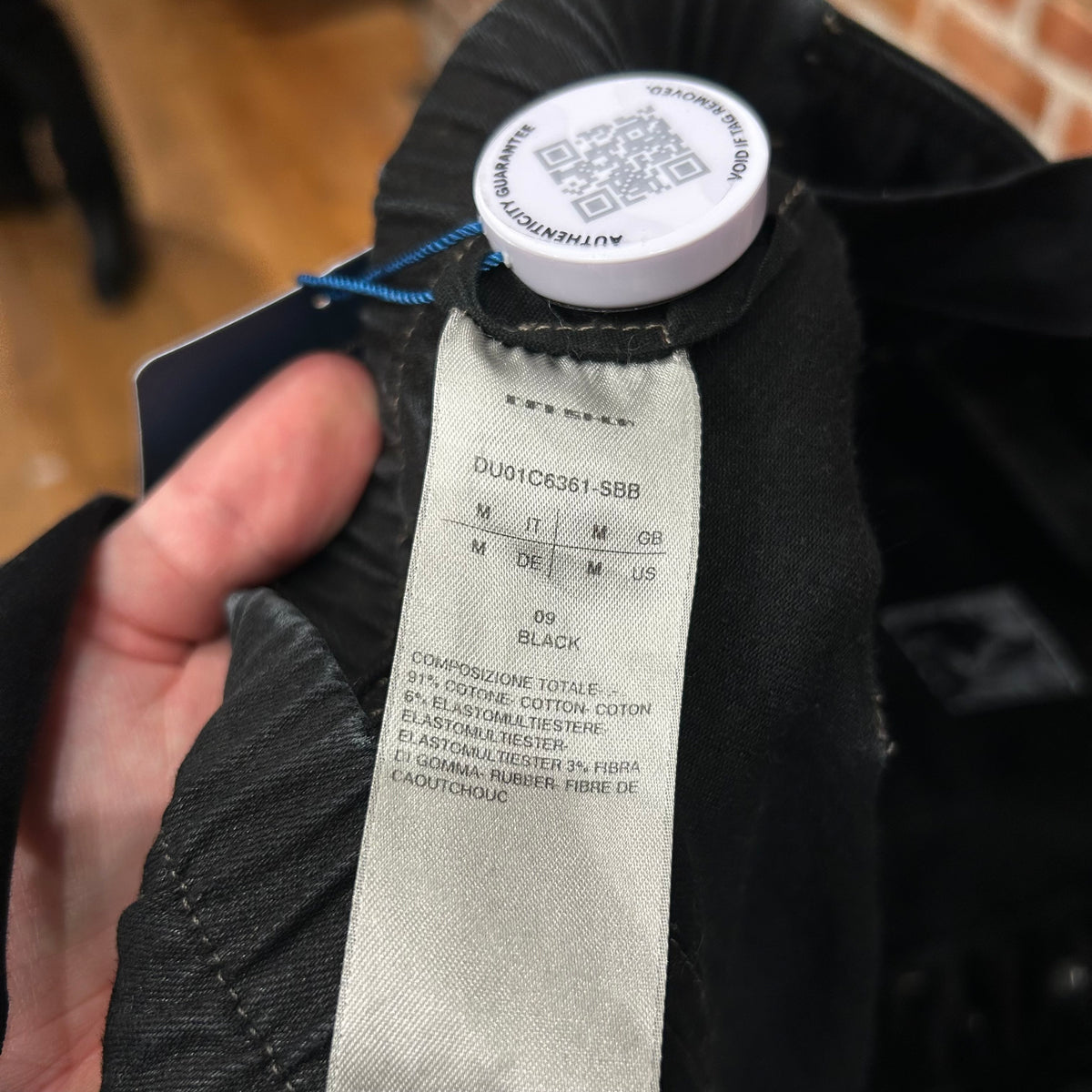 RICK OWENS SS23 EDFU DRKSDHW AIRCUT DENIM ‘BLACK’
