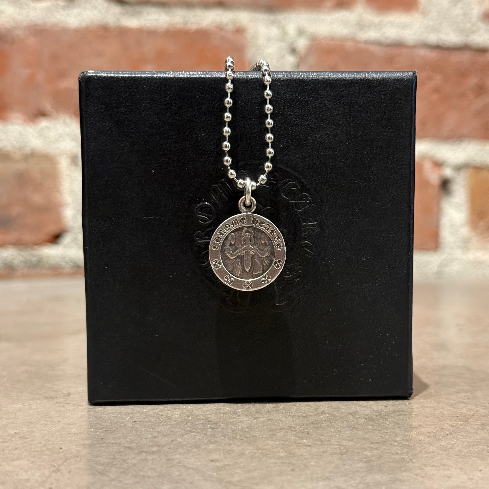 CHROME HEARTS ANGEL MEDALLION NECKLACE ‘SILVER’