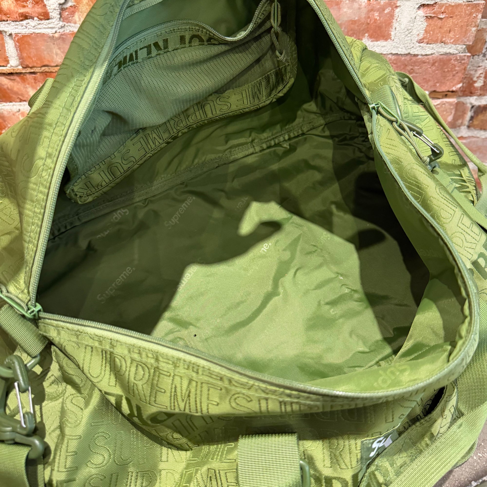 SUPREME SS19 BOX LOGO CORDURA DUFFLE BAG ‘OLIVE’