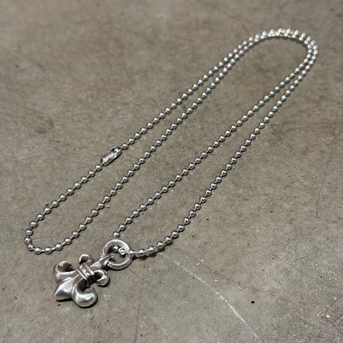 CHROME HEARTS BS FLEUR CHARM NECKLACE ‘SILVER’