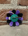 MURAKAMI PLUSH FLOWER PIN ‘PURPLE’