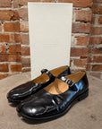 MAISON MARGIEALA MARY JANE LEATHER TABIS ‘BLACK’