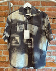 ACNE STUDIOS FACE SPRAY PRINT SHIRT ‘BLACK/GRAY’