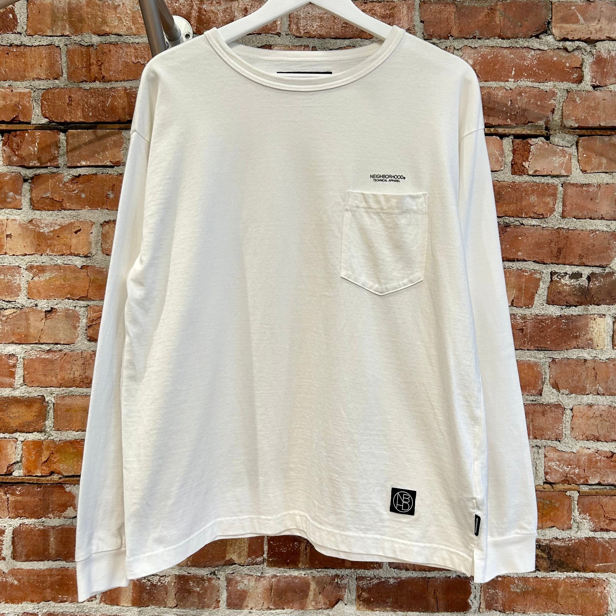 NEIGHBORHOOD TECHNICAL APPAREL POCKET LONG SLEEVE ‘WHITE’