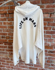 RAF SIMONS LIFE ON MARS DISTRESSED HOODIE ‘CREAM’