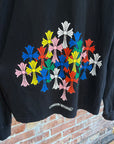 CHROME HEARTS MULTICOLOR CEMETERY CROSS LONGSLEEVE ‘BLACK/MULTI’