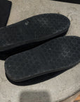 CHROME HEARTS CORDUROY DAGGER SLIPPERS ‘BLACK’