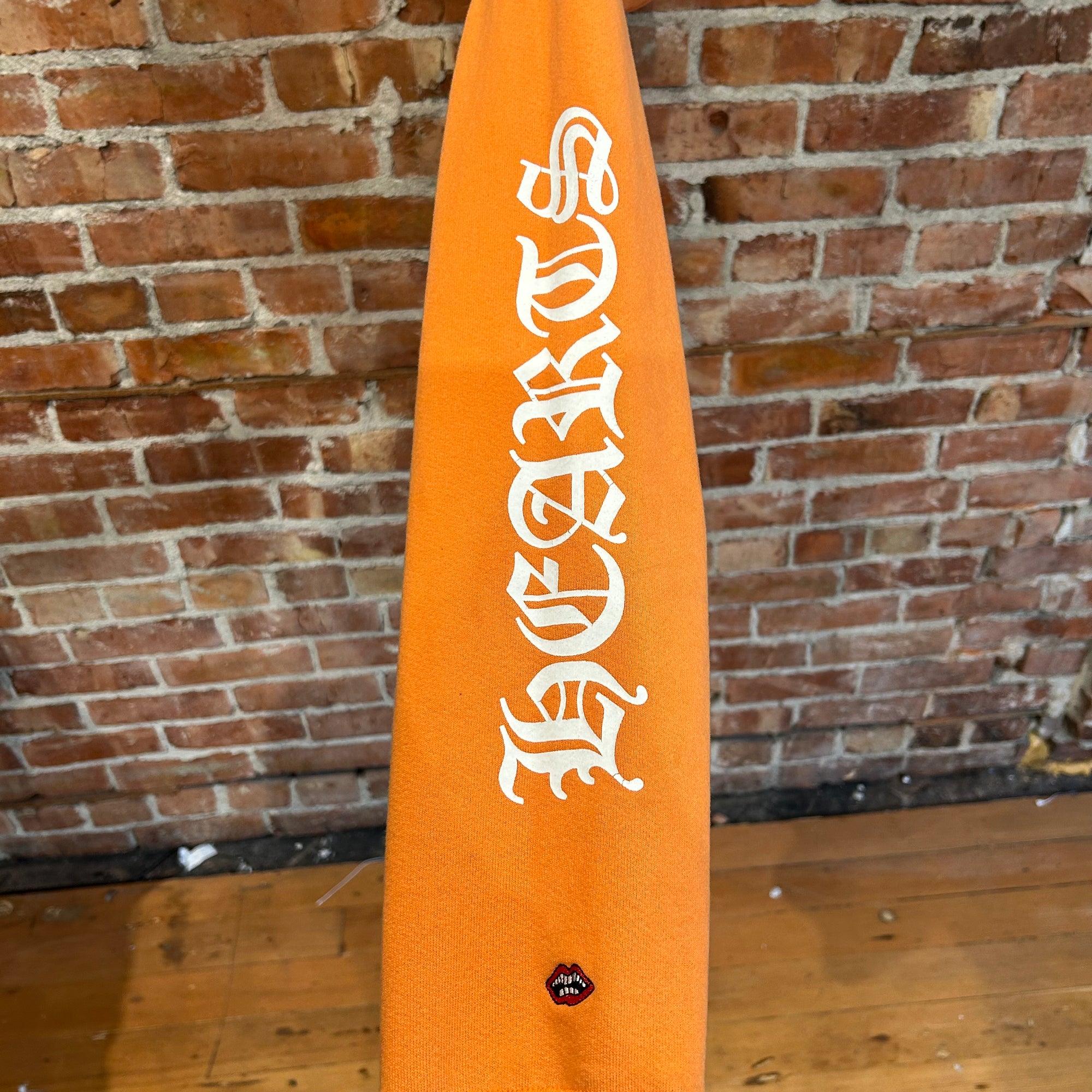 CHROME HEARTS MATTY BOY BUILD PULLOVER HOODIE ‘ORANGE’