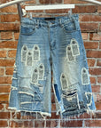 WHO DECIDES WAR CHURCH WINDOW JORTS ‘INDIGO’
