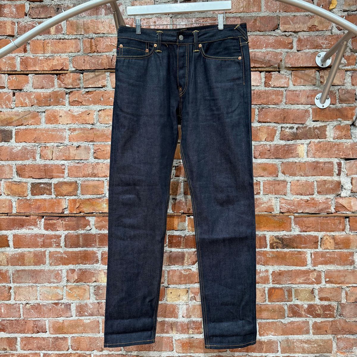 EVISU LOT 2017 YELLOW GULL SLIM STRAIGHT DENIM ‘INDIGO’