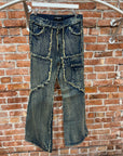 NO FAITH STUDIOS FRAYED DENIM ‘INDIGO’