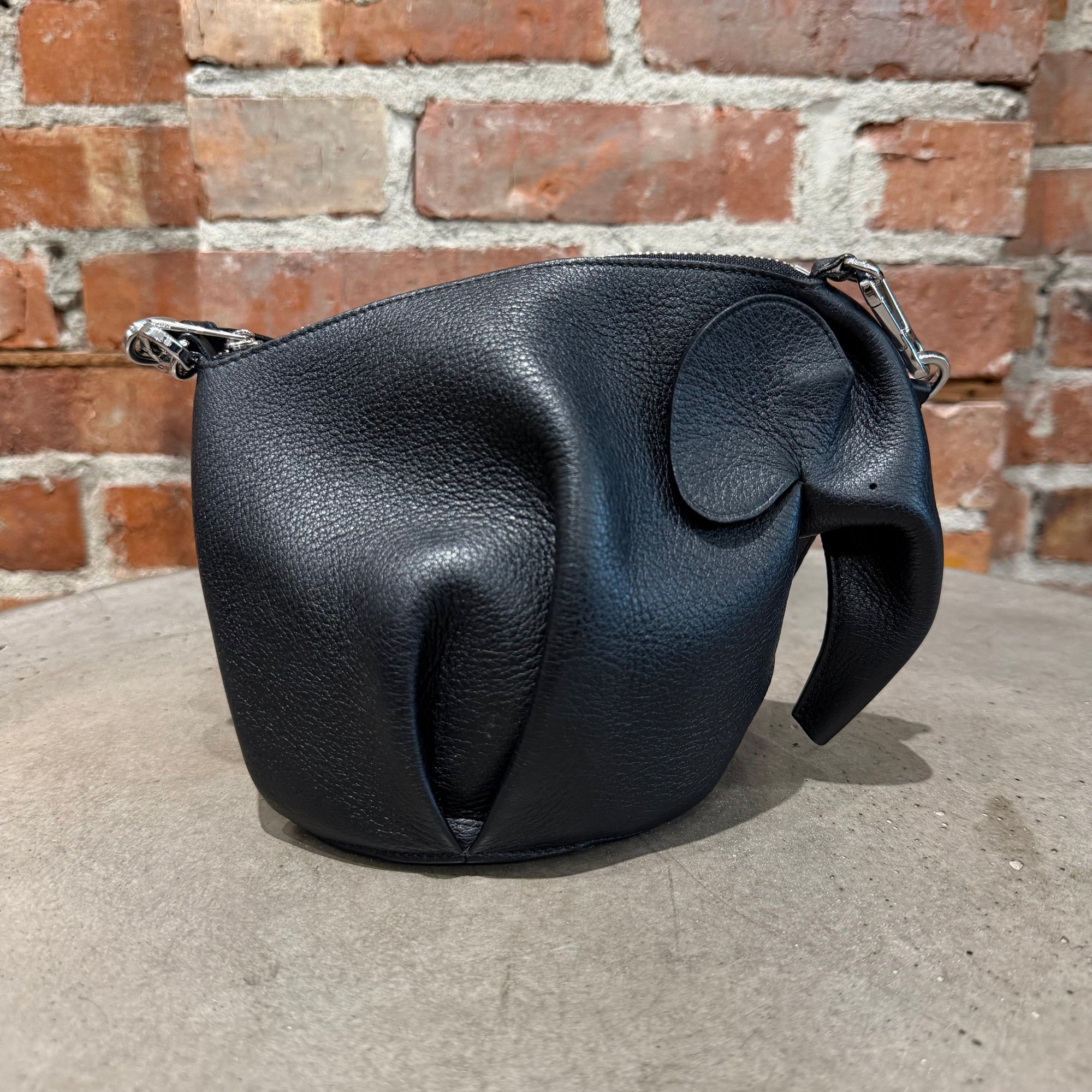 LOEWE ELEPHANT CALFSKIN MINI BAG ‘BLACK’