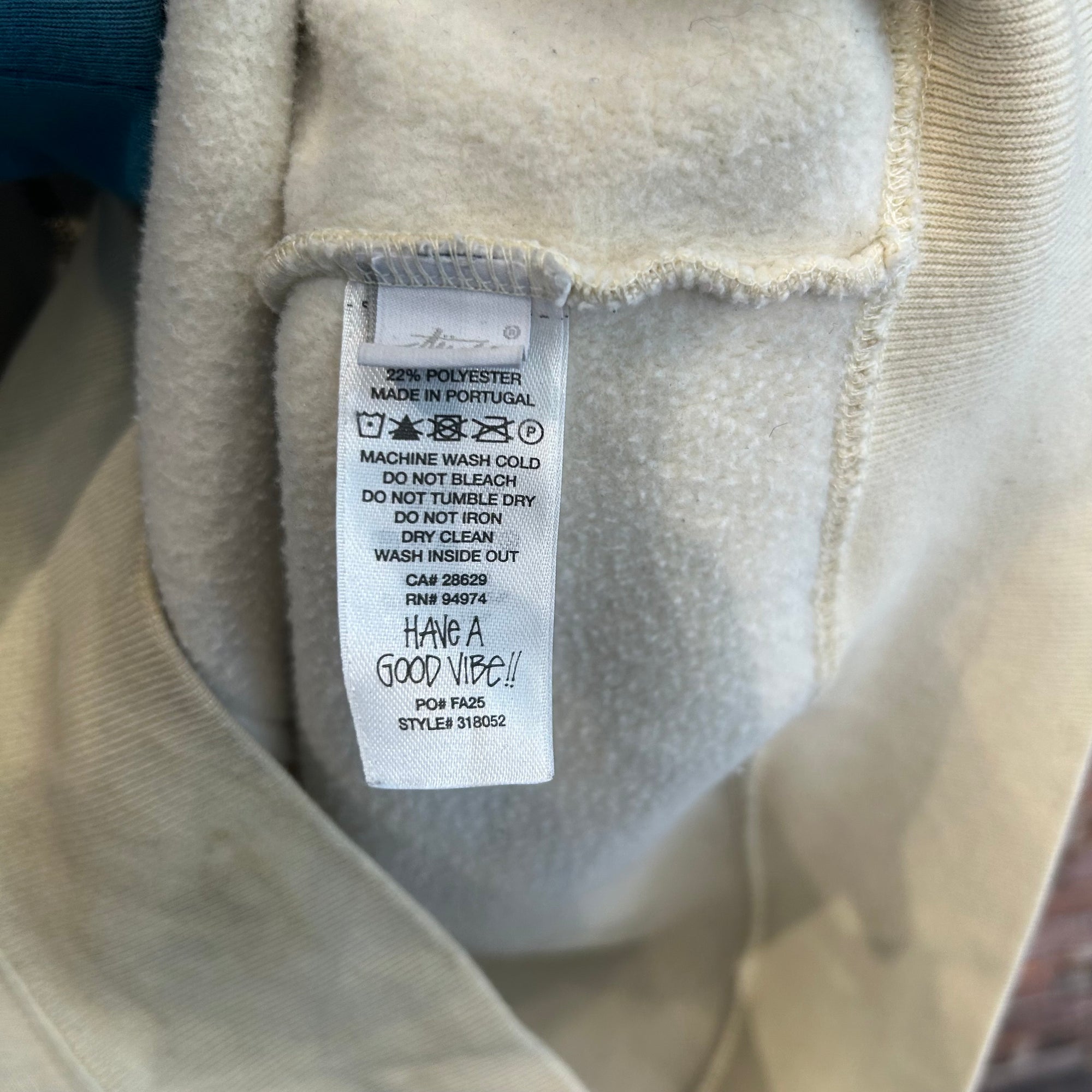 STUSSY X WALES BONNER S-LOGO ZIP HOODIE ‘CREAM’