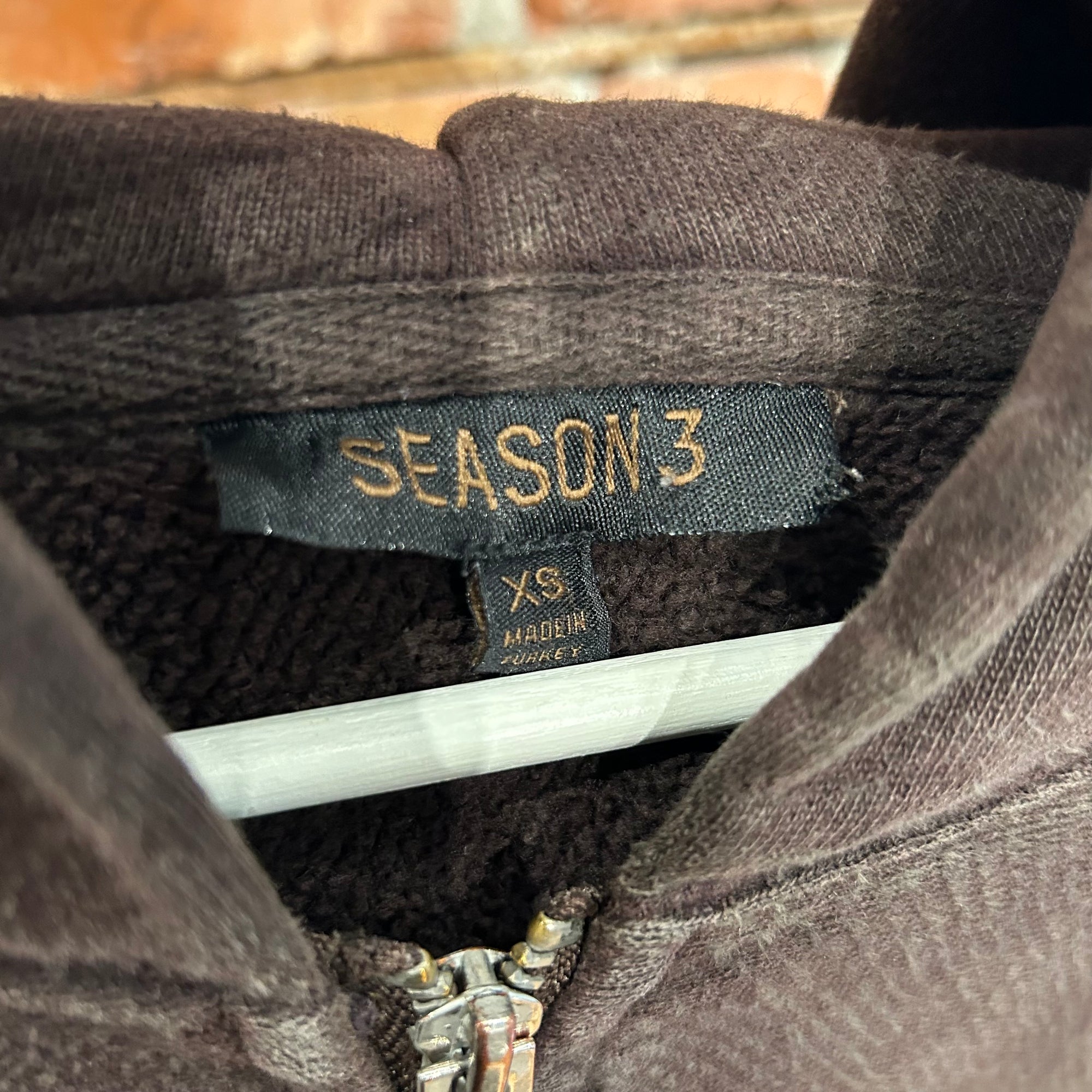 YEEZY SEASON 3 OVERSIZED ZIP HOODIE ‘ONYX’