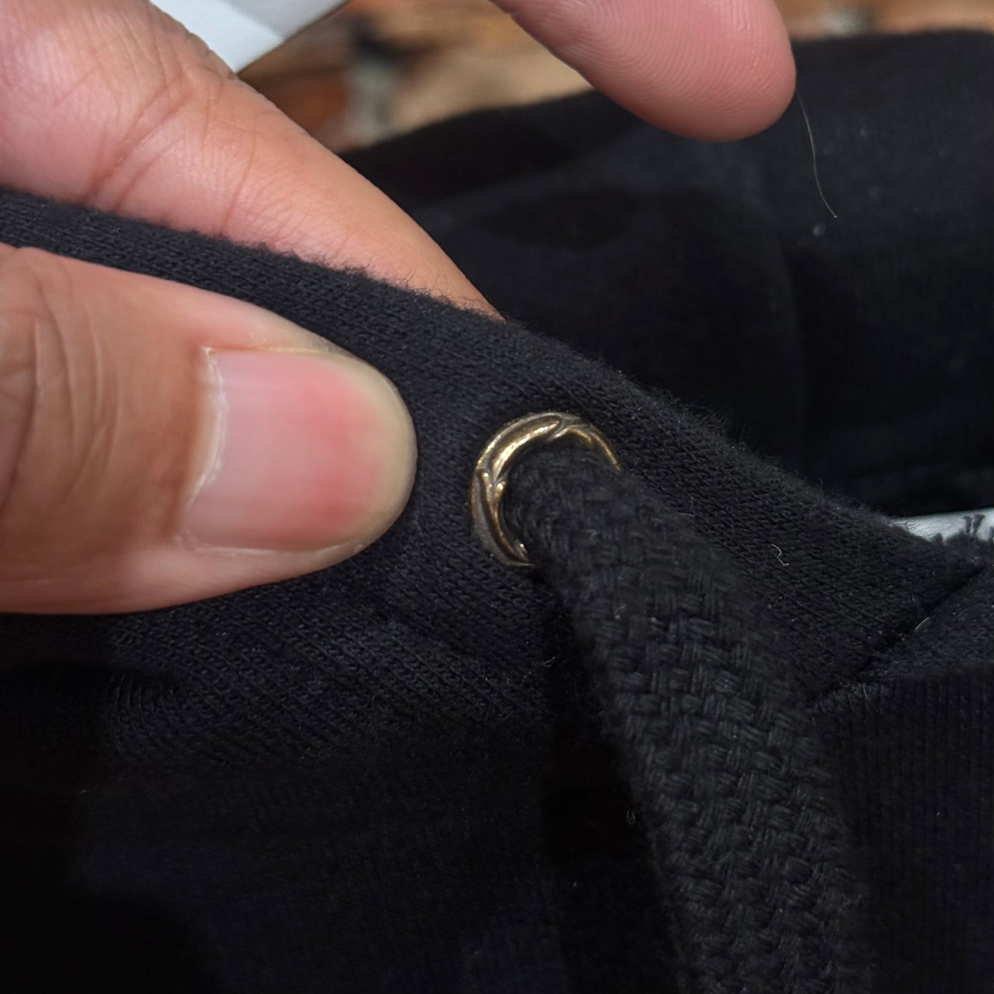 CHROME HEARTS VERTICAL LOGO 1988 HOODIE ‘BLACK/GOLD’