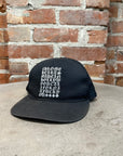 CHROME HEARTS EYE CHART TRUCKER HAT ‘BLACK’