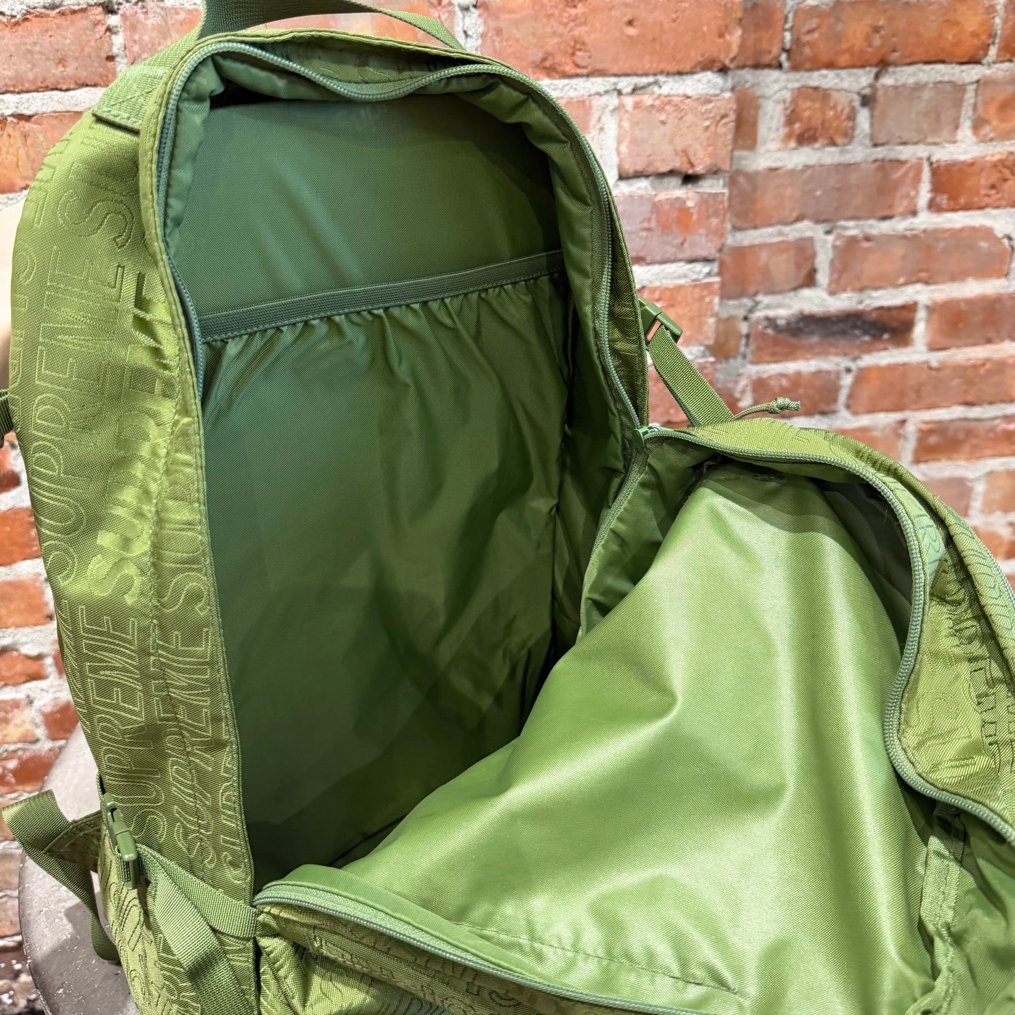 SUPREME SS19 BOX LOGO CODRURA BACKPACK ‘OLIVE’