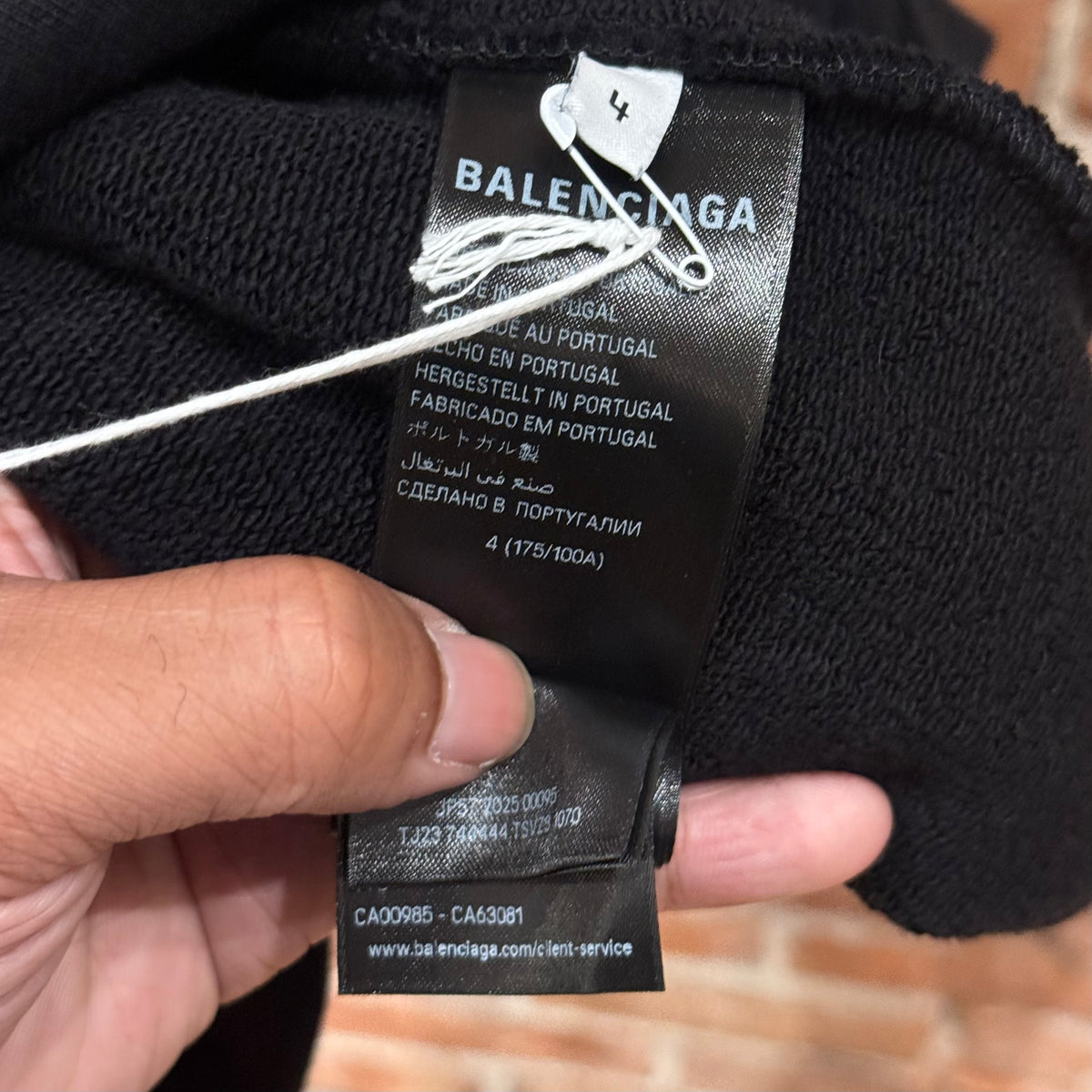 BALENCIAGA FW24 WORLD FOOD PROGRAMME ZIP HOODIE ‘BLACK’