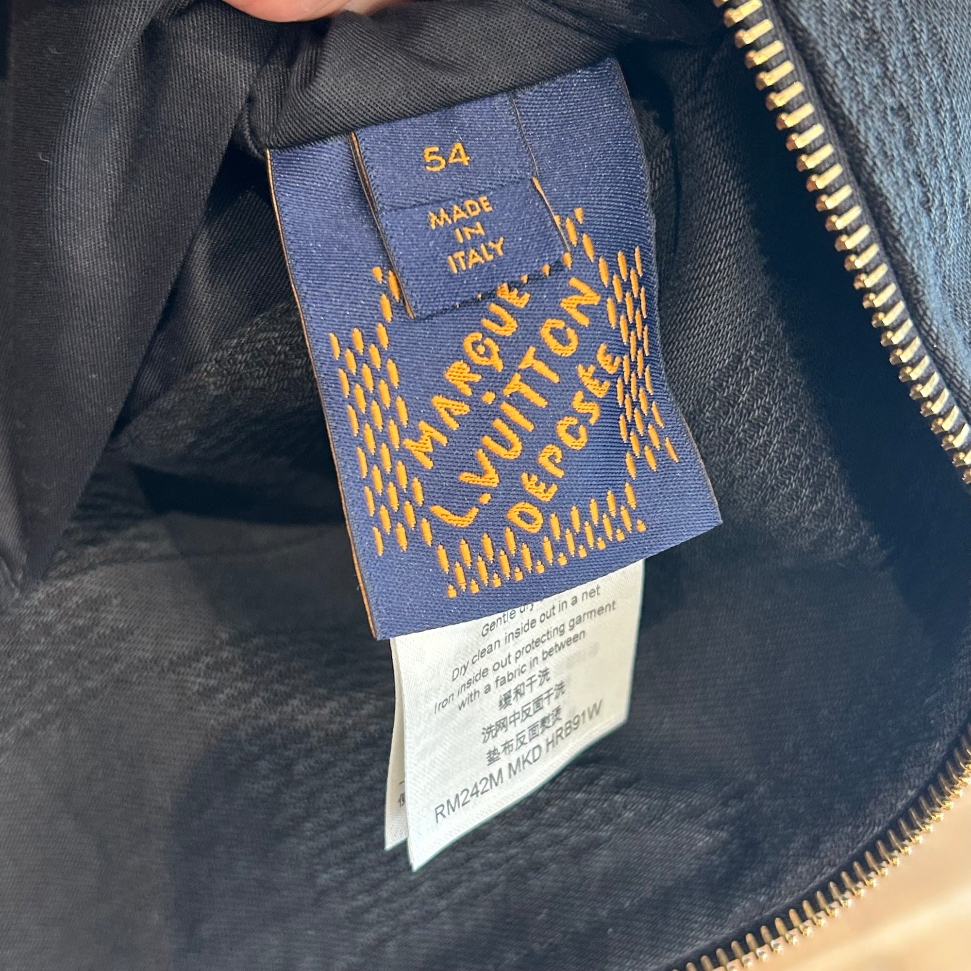 LOUIS VUITTON DAMIER WORKWEAR COTTON BLOUSON ‘BLACK’