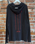 VETEMENTS AW18 HEAVY METAL TOUR HOODIE ‘BLACK’
