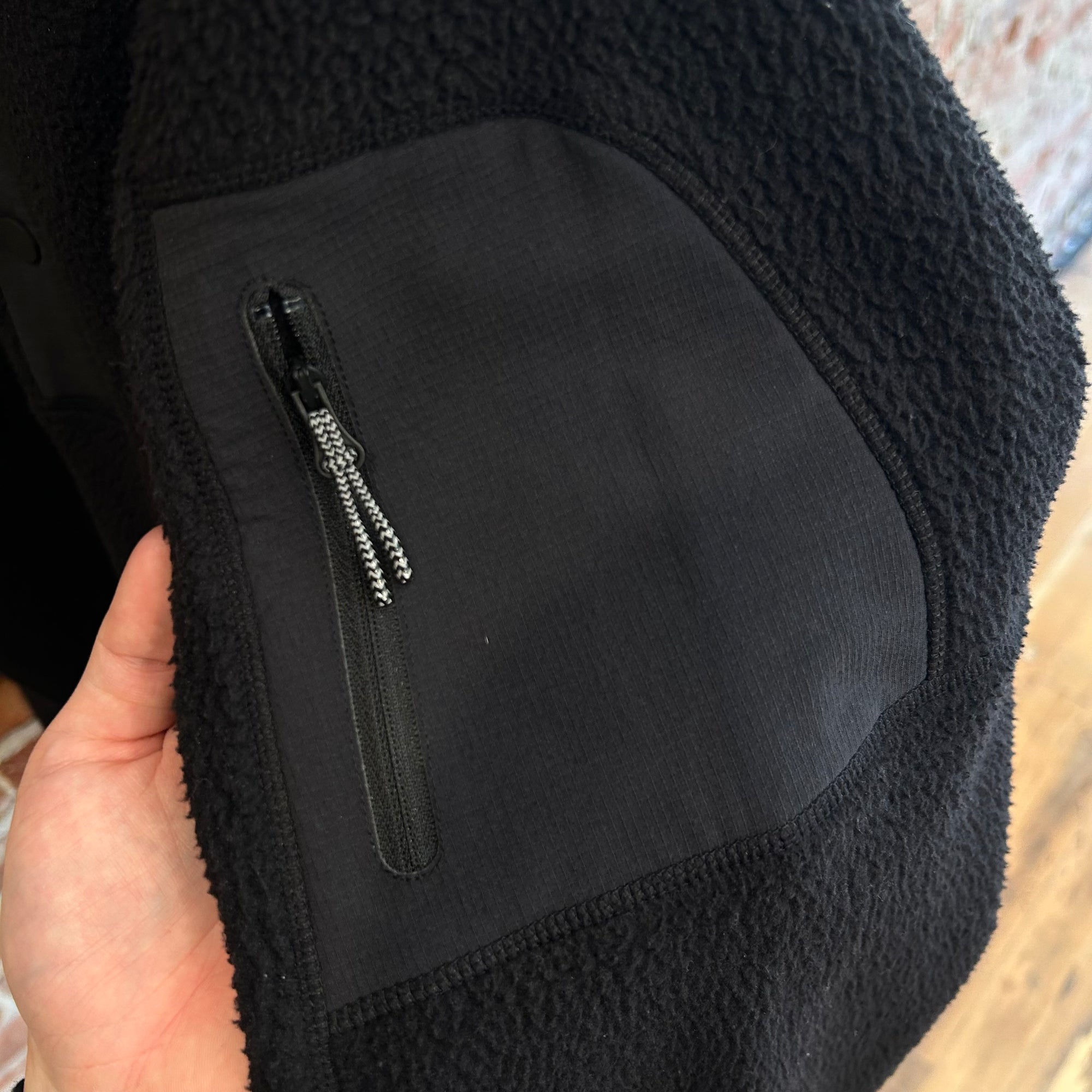 ROA 4-SNAP POLARTEC UTILITY FLEECE ‘BLACK’