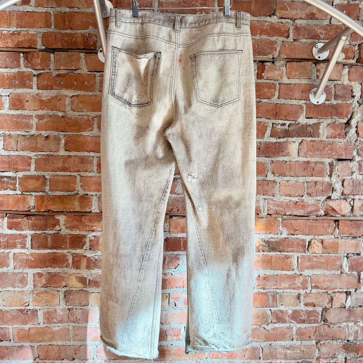OUR LEGACY TROMPE PRINT THIRD CUT DIGITAL DENIM ‘CREAM/INK’