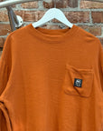 BRAINDEAD WAFFLEKNIT THERMAL LONGSLEEVE ‘ORANGE’