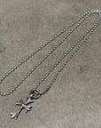 CHROME HEARTS TINY CROSS NECKLACE ‘SILVER’