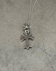 CHROME HEARTS SMALL CROSS PENDANT NECKLACE (USED)