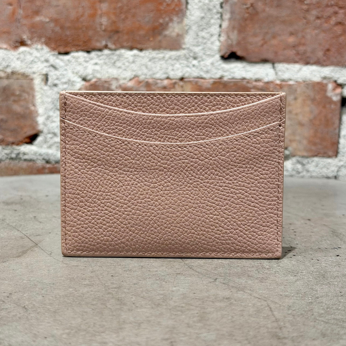 BALENCIAGA LEATHER BB CARD HOLDER ‘SALMON PINK’