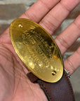 LOUIS VUITTON ARTICLES DE VOYAGE LEATHER BELT ‘BROWN’