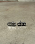 VIVIENNE WESTWOOD RAZOR BLADE EARRINGS ‘GUNMETAL’