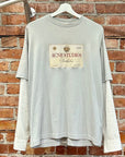 ACNE STUDIOS LAYERED PRINT TEE ‘GREY’