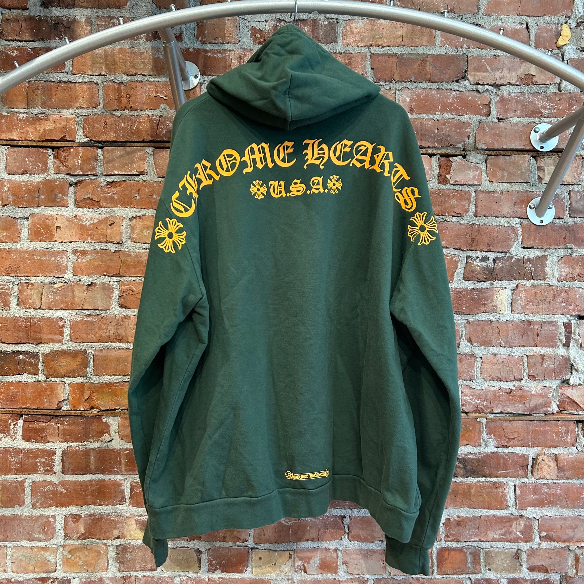 CHROME HEARTS T-BAR PULLOVER HOODIE ‘FOREST’