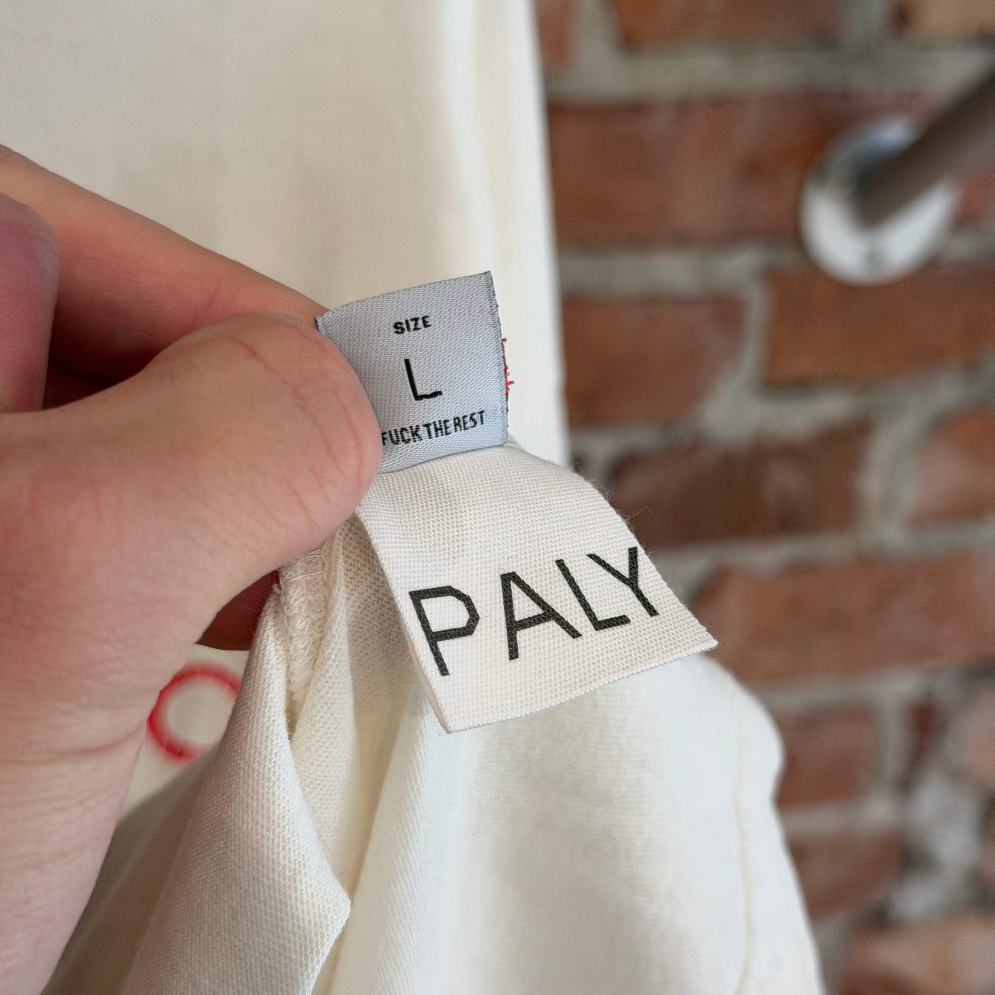 PALY HOLLYWOOD SS26 BACK TO LIFE RINGER TEE ‘CREAM’
