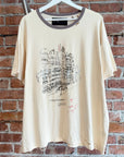 PALY HOLLYWOOD SS26 CHELSEAY HOTEL TEE ‘CREAM/BROWN’
