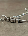 CHROME HEARTS DOUBLE DAGGER NECKLACE ‘SILVER’