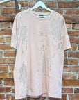 DIOR OBLIQUE LOGO DISTRESSED TEE ‘PINK’